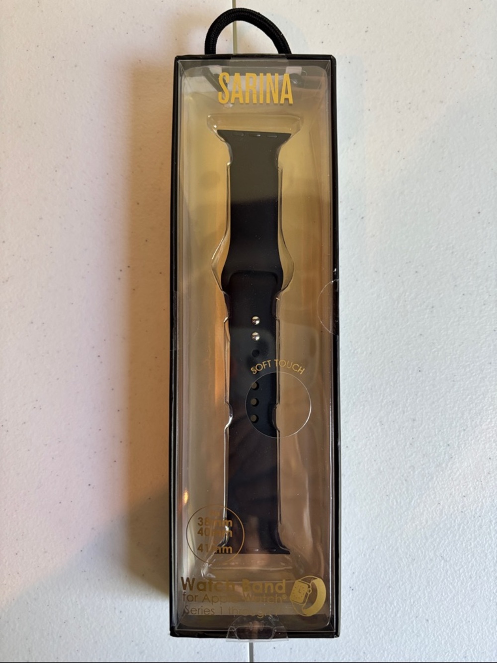 Sarina Black Soft-Touch Watch Band for Apple Watch